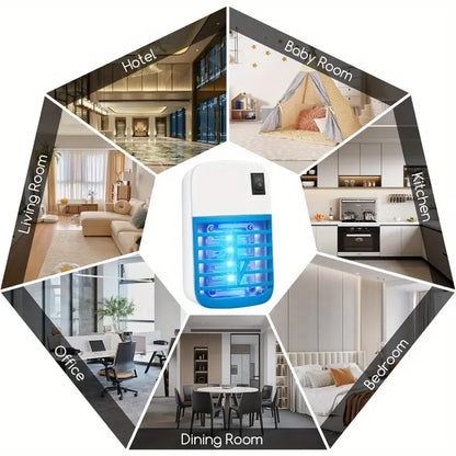 🦟⚡4-Pack Plug-In Blue Light Electronic Bug Zapper