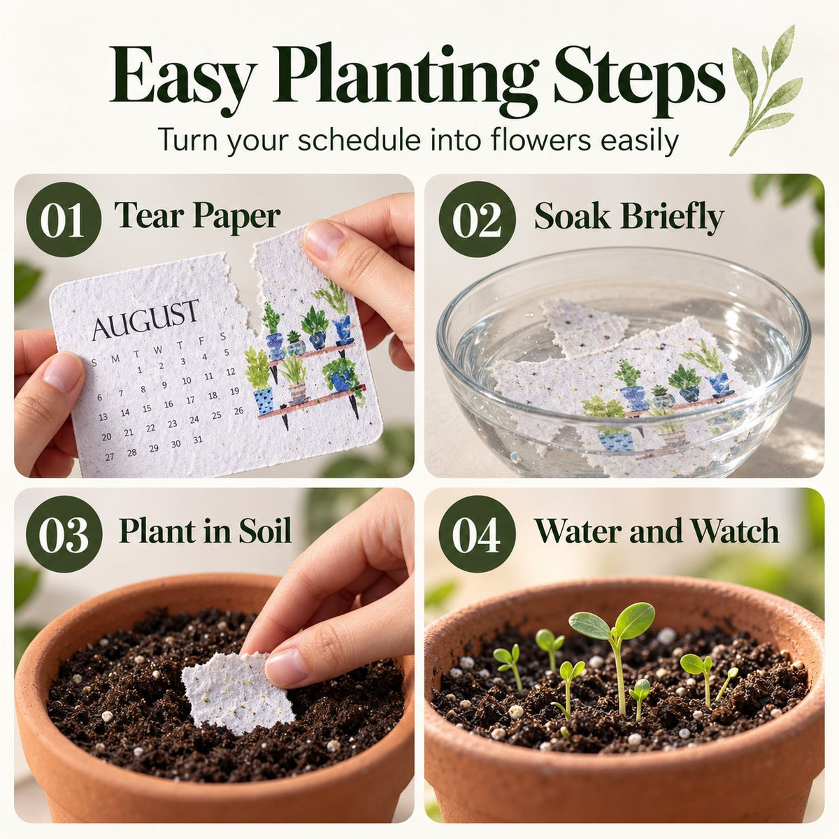 ✨Early Holiday Sale 45% OFF🌱Eco-Friendly Plantable “Timeless” Seed Calendar 2027