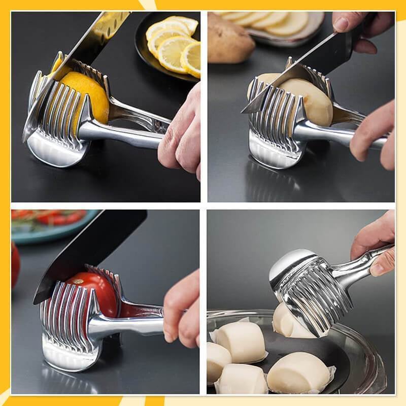 🔥 50% OFF 2-Pack Stainless Steel Food Slicing Guide