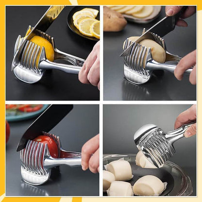 🔥 50% OFF 2-Pack Stainless Steel Food Slicing Guide
