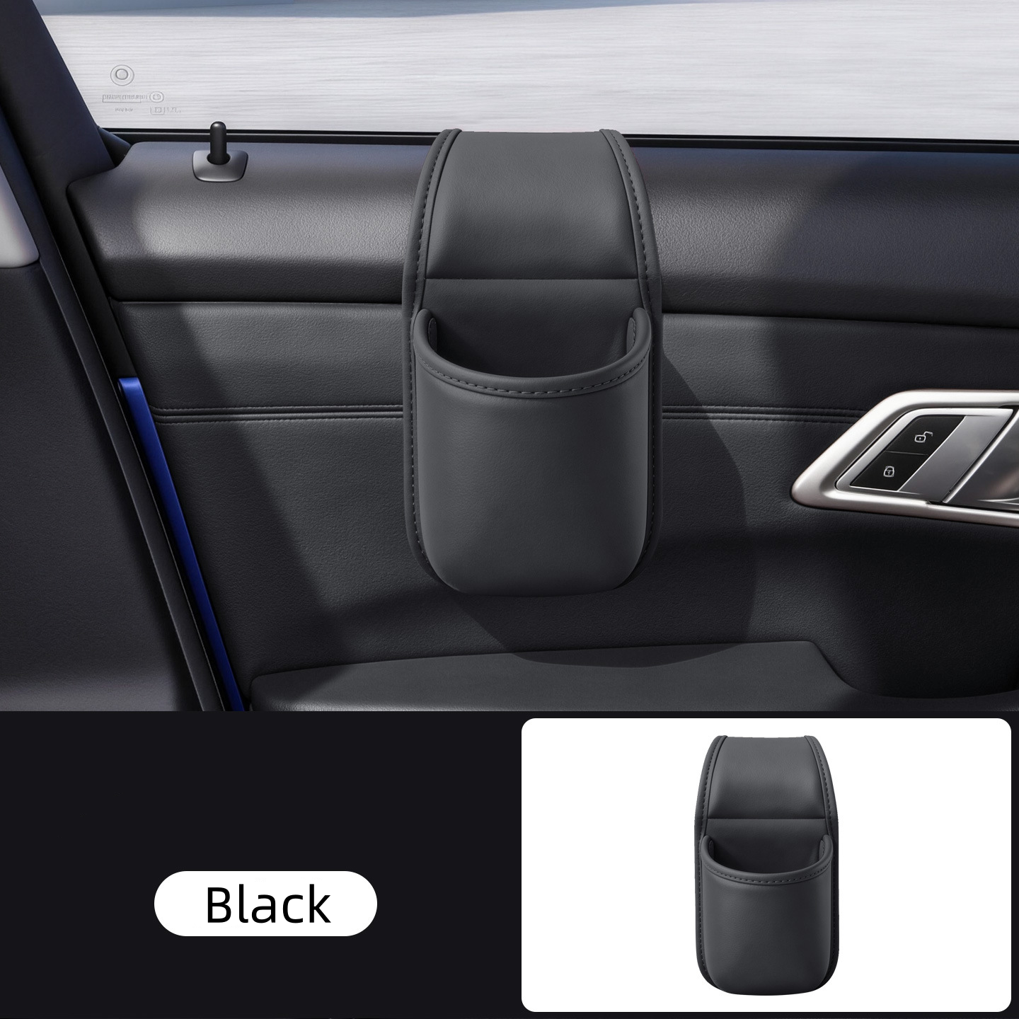 🚗 Multifunctional Car Leather Storage Pocket | Say Goodbye to Clutter! ✨