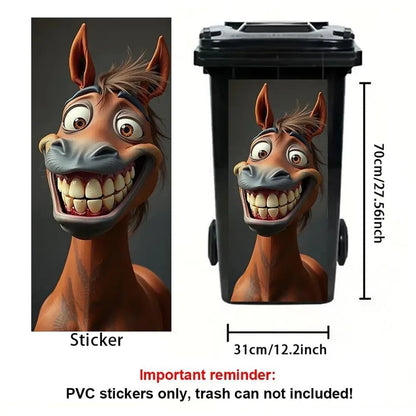 🔥2026 Hot Sale! Creative Trash Can Sticker with Colourful Cartoon✨