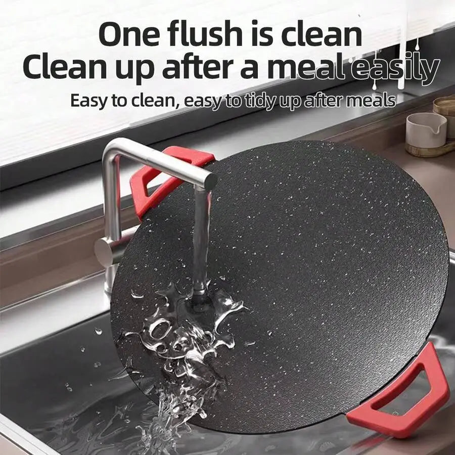 🍳 AORAN Large Round Electric Griddle Pan