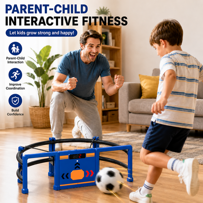 ⚽Soccer Round-About Interactive Soccer Training Game with Auto Scoring, LED Lights & Projector – Indoor & Outdoor Soccer Toy for Kids🌟