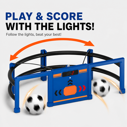 ⚽Soccer Round-About Interactive Soccer Training Game with Auto Scoring, LED Lights & Projector – Indoor & Outdoor Soccer Toy for Kids🌟