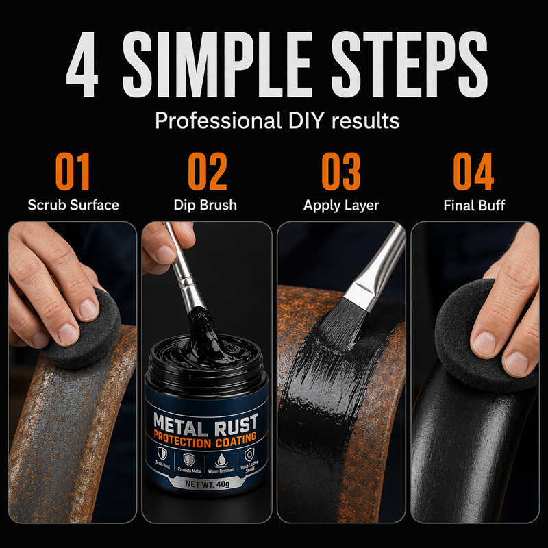 Trusted by 50,000+ Customers2026 Hot Sale-70% OFF PremiumMetal Rust Protection Paste restoresrusty gates,rai