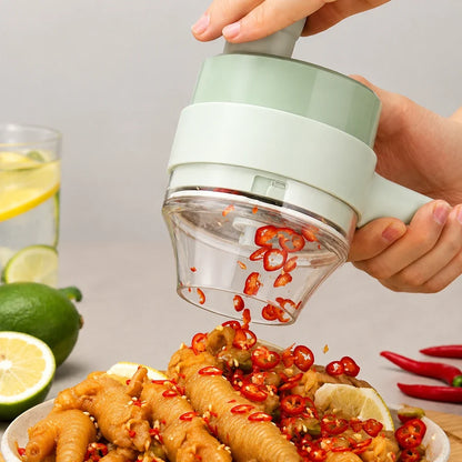 4-in-1 Handheld Electric Food Chopper