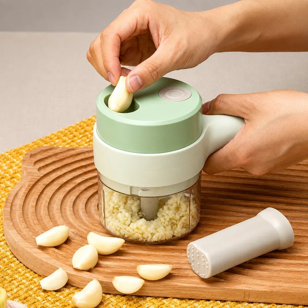 4-in-1 Handheld Electric Food Chopper