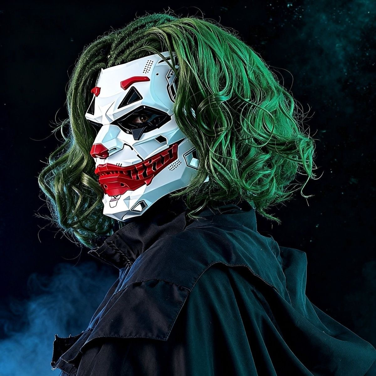 🔥Hot Sale 49% OFF🔥Cyberpunk Joker Mask without Dreadlocks - The Ultimate Cosplay  Statement Piece