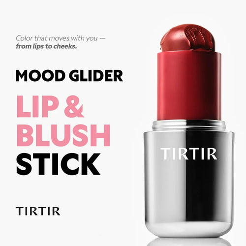 [TIRTIR Official] MOOD GLIDER LIP & BLUSH STICK - Dual Function Compact Makeup Stick for Lips and Cheeks