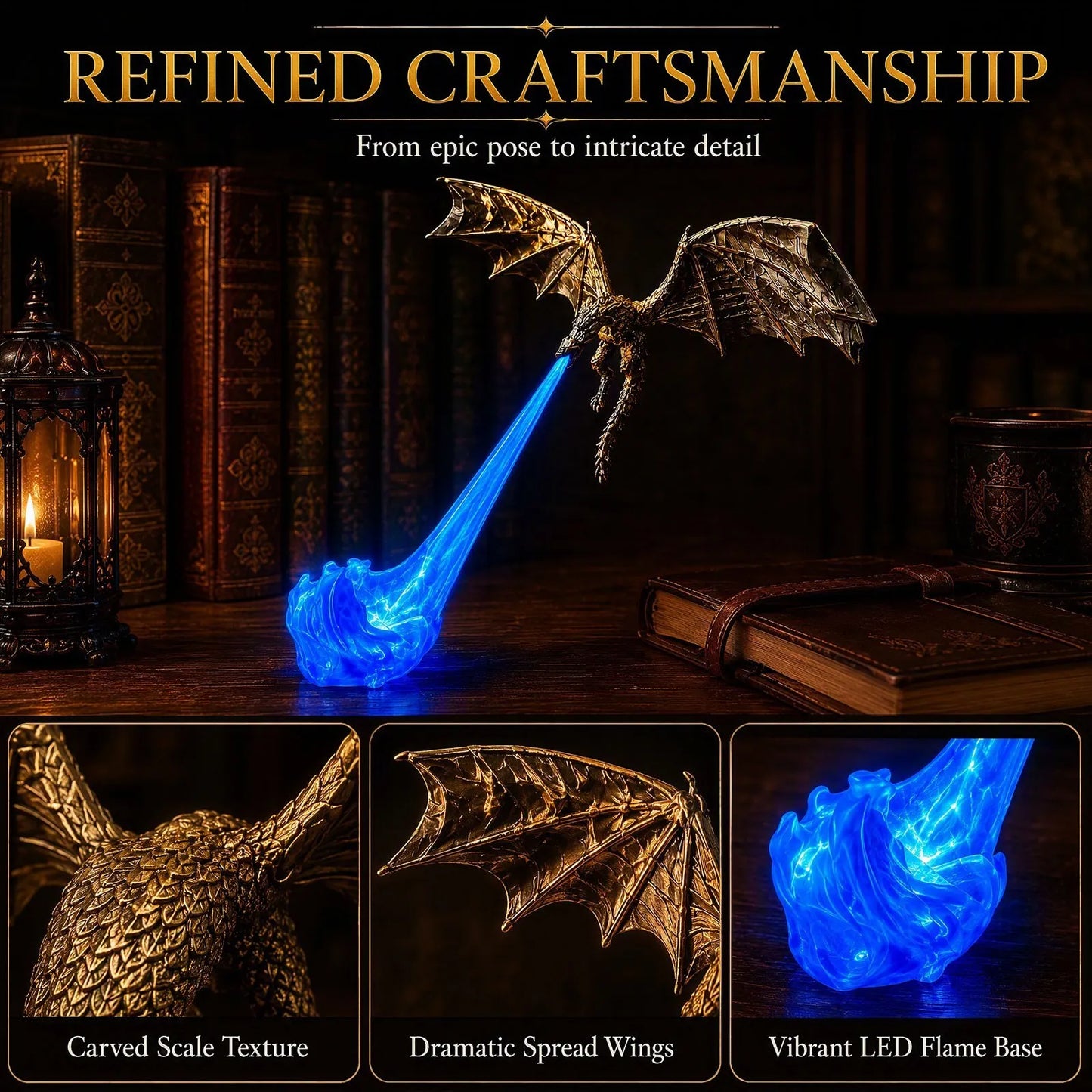 🔥LAST DAY 60% OFF🎁Flying Dragon Bookshelf Light 2026