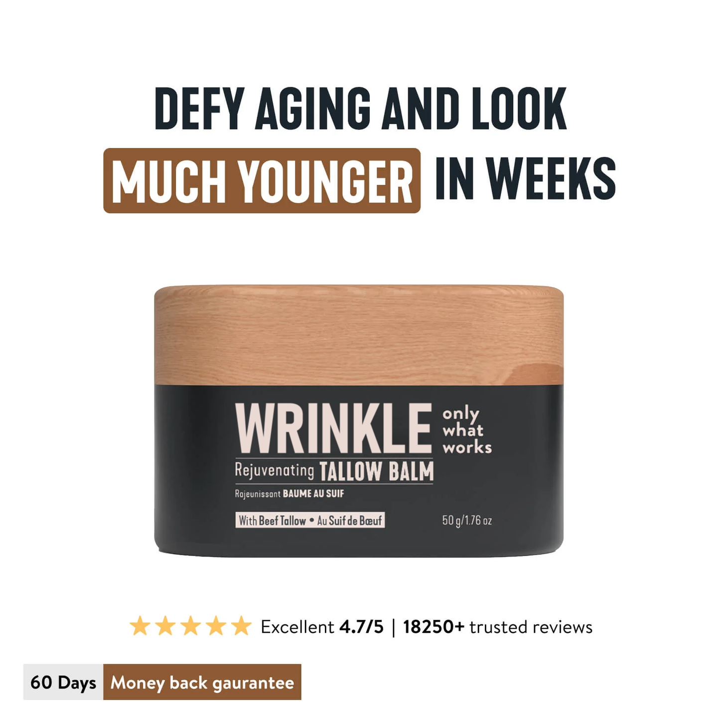 Wrinkle Defense Tallow Balm-td
