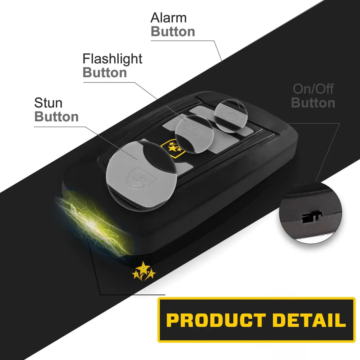 🛡 2026 Safety Alert ⚡️3-in-1 – stun gun, flashlight, and car alarm in a keychain