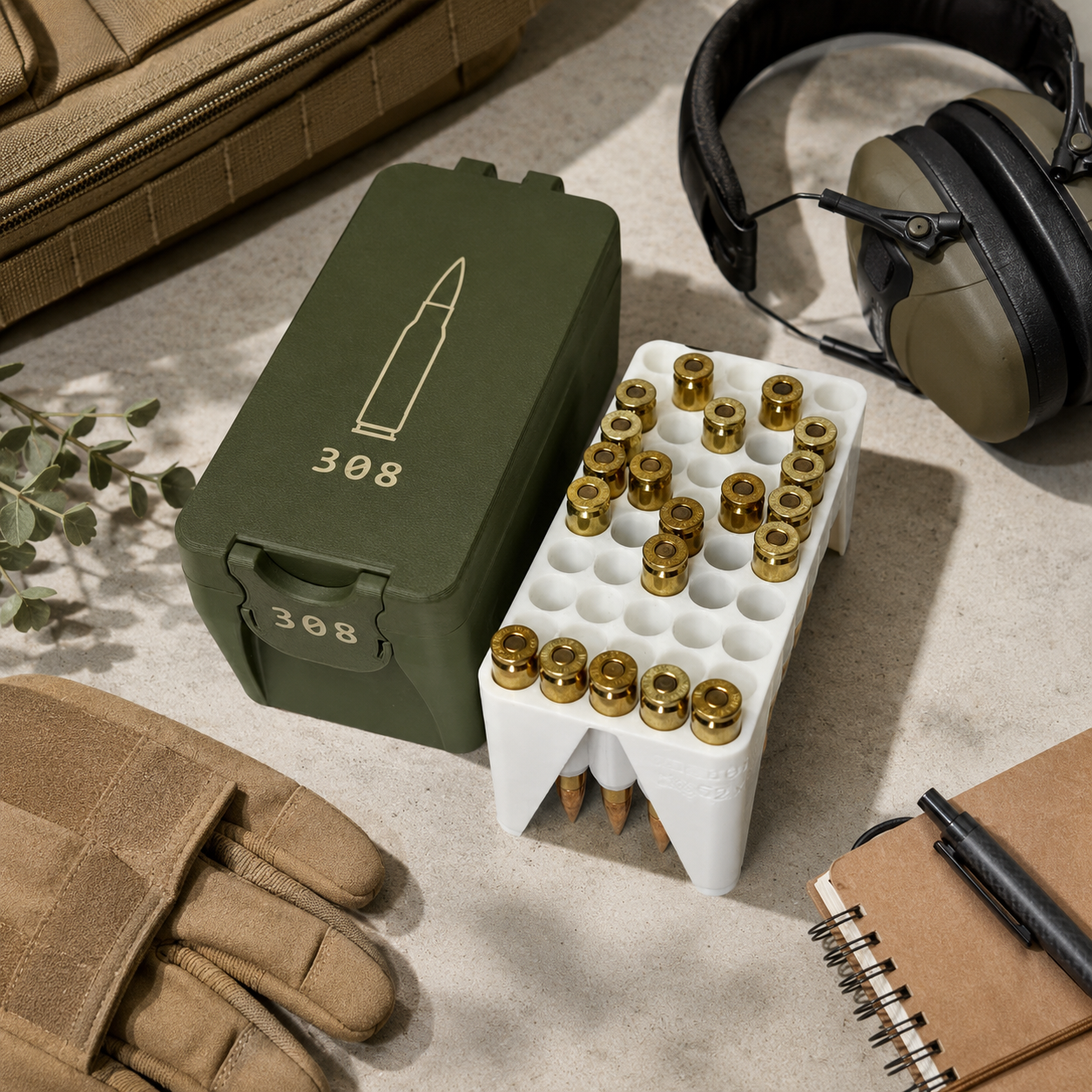 💥🔥Quick Access Ammo Storage Box – 50 Round Lift-Up Design Cartridge Organizer for Range & Storage