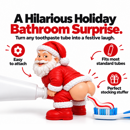 🎅 The Cheeky Santa Toothpaste Dispenser™ – The Christmas Gag Gift Everyone Will Talk About 😂🎄
