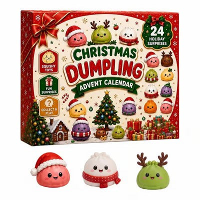 🎄 Christmas Dumpling Squishy Advent Calendar 🎅🎁