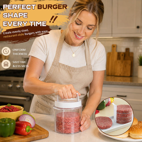 Bye 👋 Messy Hand-Shaping! Craft Pub-Standard Burgers in Seconds 🍔