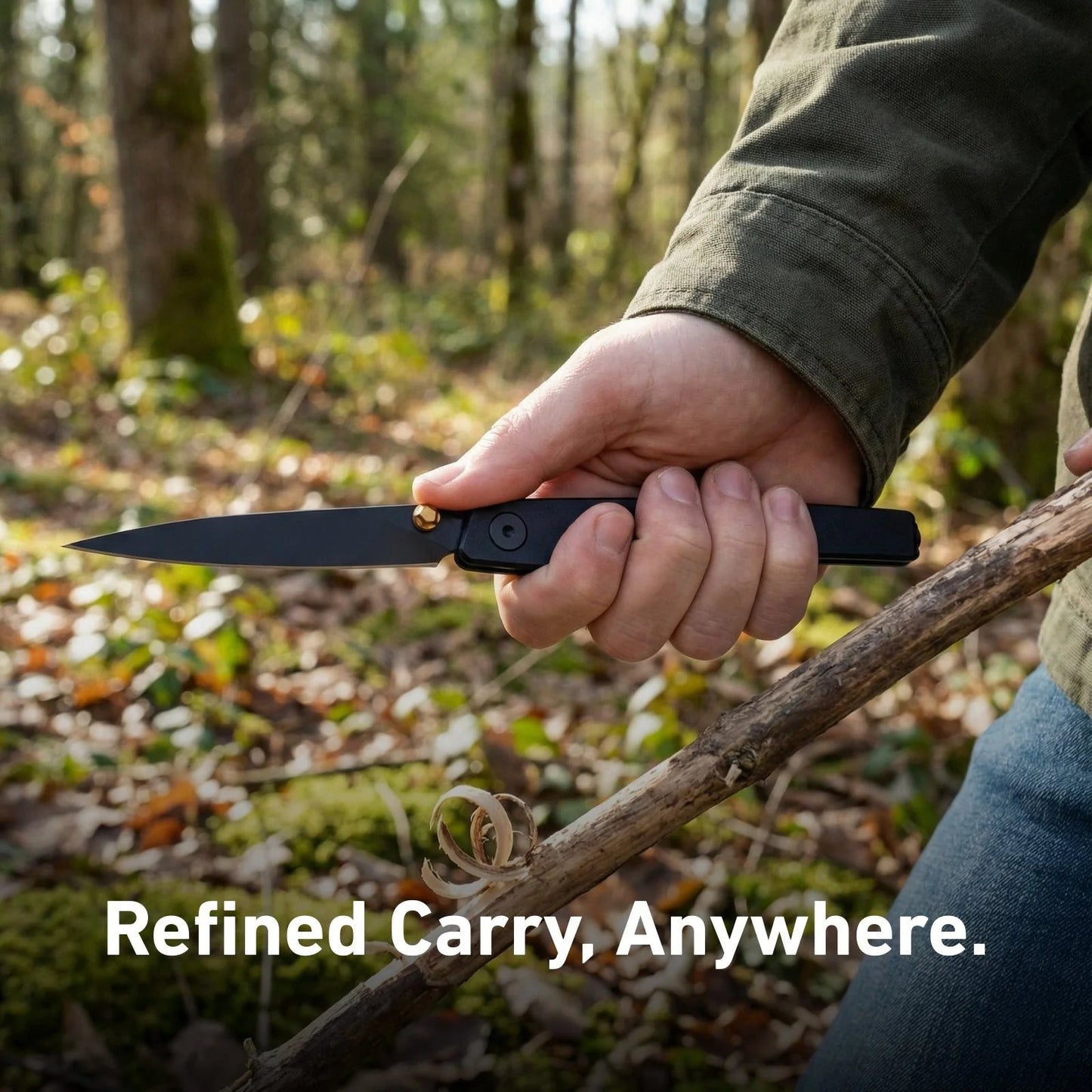 🔥Last Day Sale 50% OFF🎉Lanky Liner Lock Front Flipper Knife Black Aluminum Handle