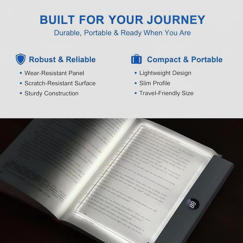 ✨ Smart Wireless Book Light with Timer & Ultra-Thin Design