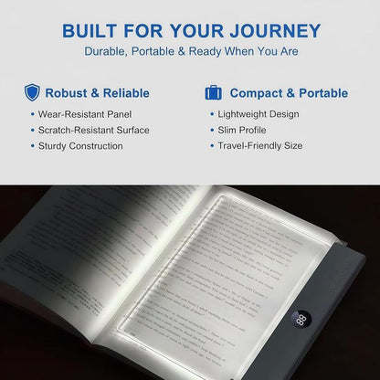 ✨ Smart Wireless Book Light with Timer & Ultra-Thin Design