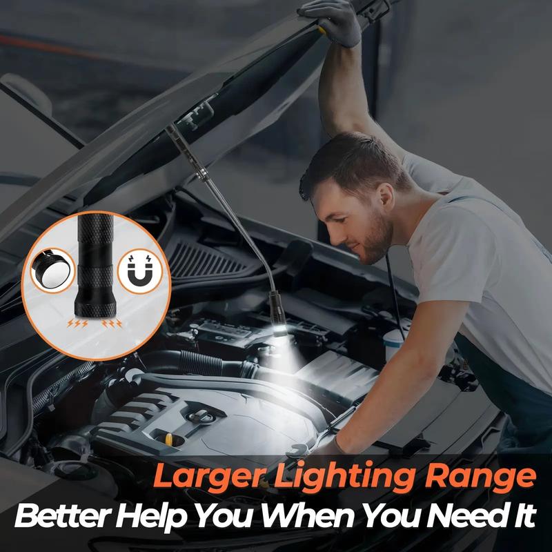 🧲🔦Extendable Magnetic Pickup Tool | LED Telescoping Magnet, Gifts for Men & Car Accessories 💝