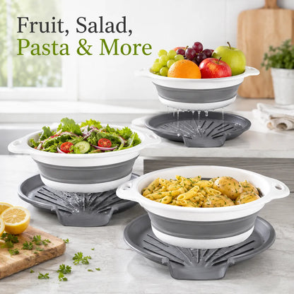🧺3-Pack Collapsible Colander Set