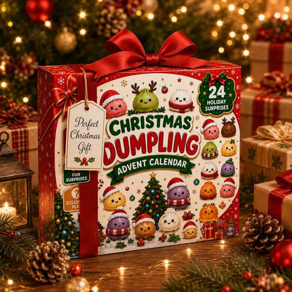 ⚡Hot Sales 49% OFF🔥24-Day Mini Squishies Countdown Calendar – Glitter Dumpling Squeeze Toys for Daily Surprises, Stress Relief & Collectible Fun