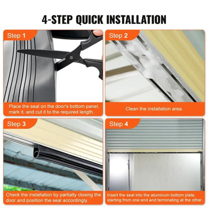 🏠Garage Door Bottom Seal Strip – Flexible Weatherproof Draft & Dust Barrier