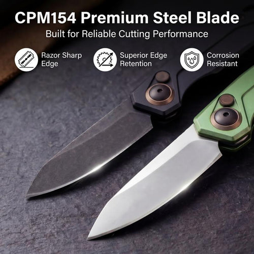 🔪✨ CPM154 Steel Compact Folding Knife | Premium EDC & Outdoor Utility Knife ⛺🎒
