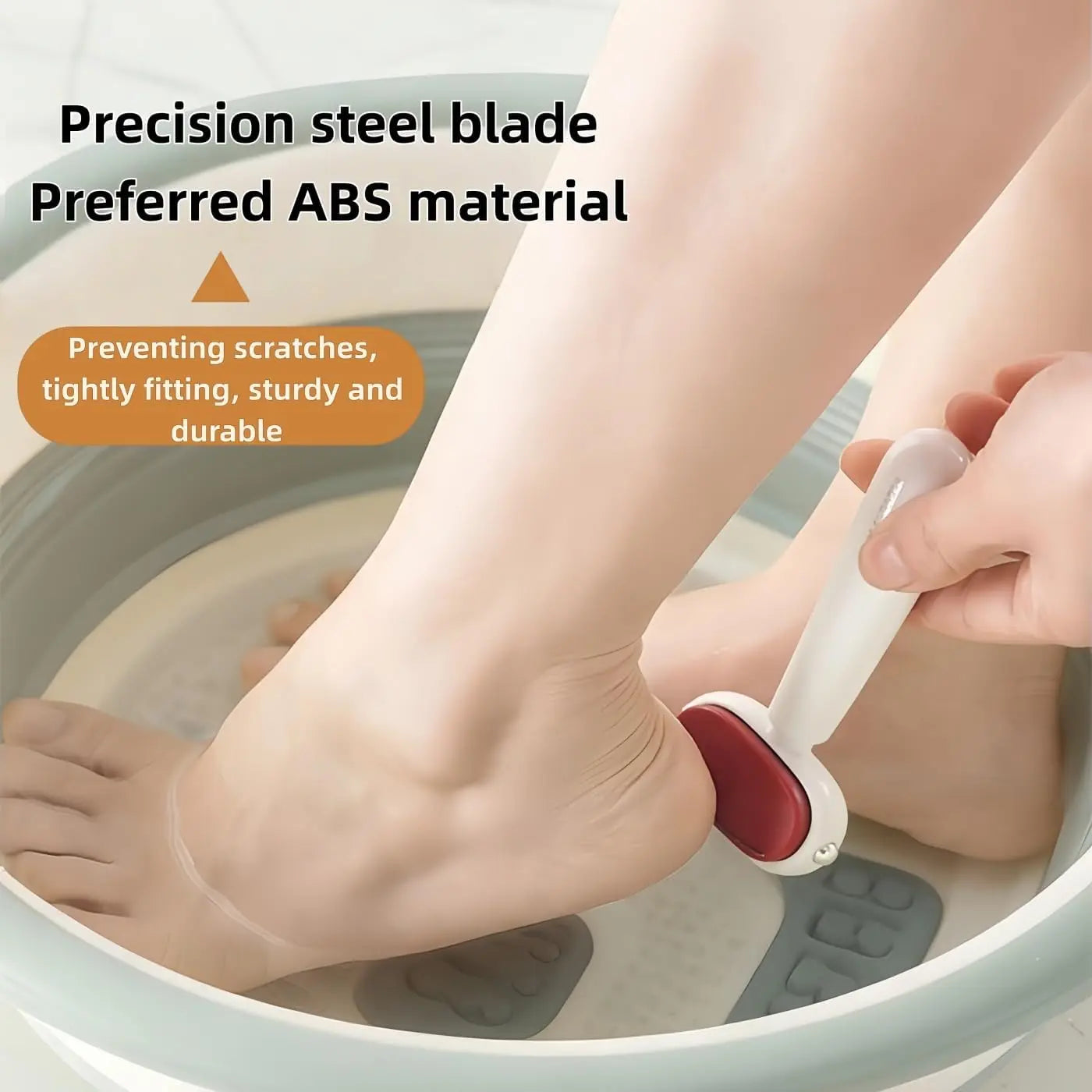 🦶 Smooth Heels Fast ✨ Dual-Sided Foot Callus Remover with Replaceable Stainless Steel Blade