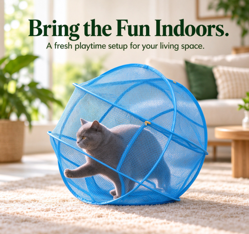 🐾New Portable 360° Cat Playpen – Their Safe Little Space Anywhere