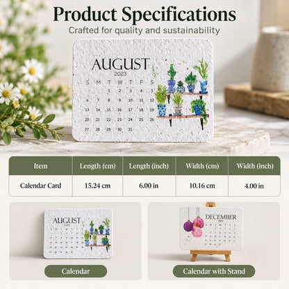 ✨Early Holiday Sale 45% OFF🌱Eco-Friendly Plantable “Timeless” Seed Calendar 2027