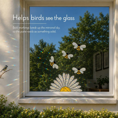 ☀️Bee Prism Effect Window Sticker