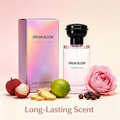 🌸 Dream Bloom Eau de Parfum – Fresh Lychee, Rose & Peony Unisex Fragrance