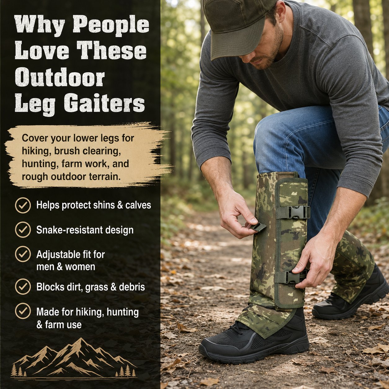 🔥Snake-Resistant Outdoor Leg Gaiters