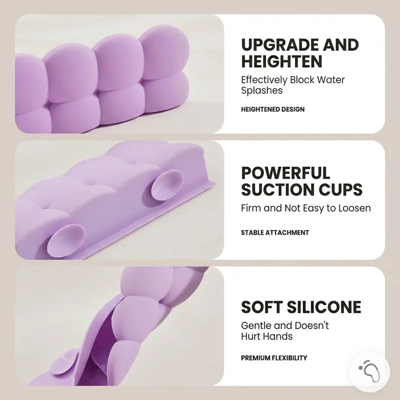 🚰✨ Silicone Sink Splash Guard – Keep Countertops Dry & Mess-Free with This Faucet Water Catcher! 💦