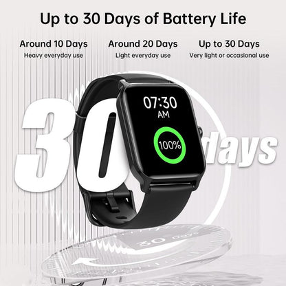 ⌚ Smart Touchscreen Fitness Watch – Steps, Alerts & Music Control