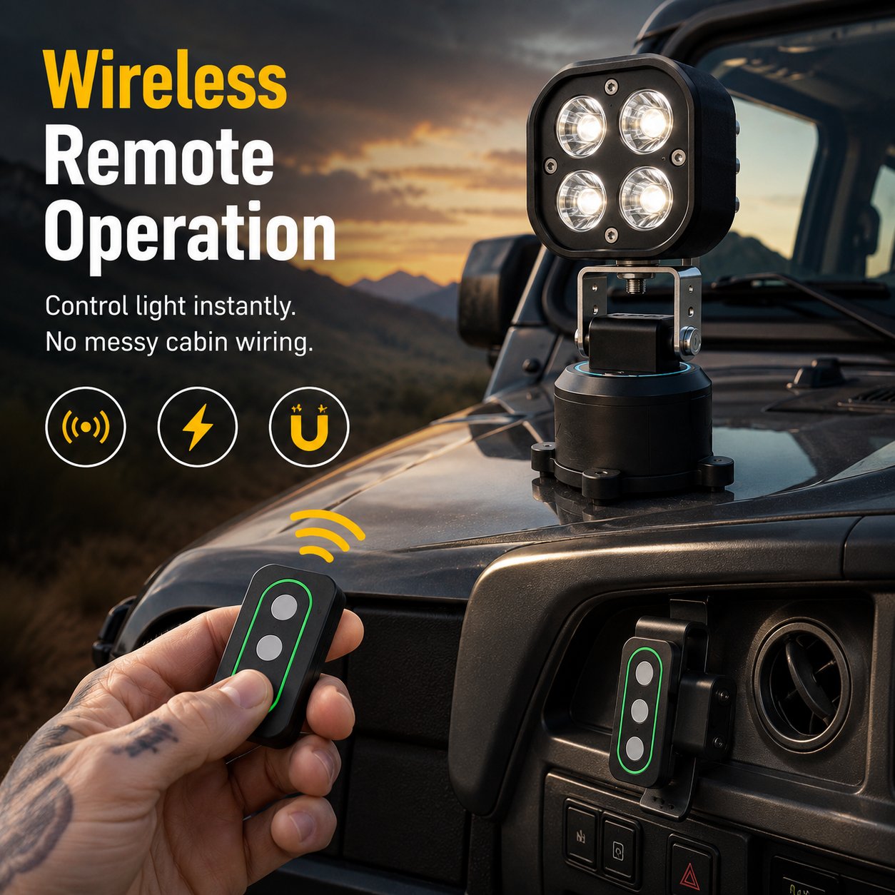 🏕️ Omni-Directional Magnetic LED Pod Light