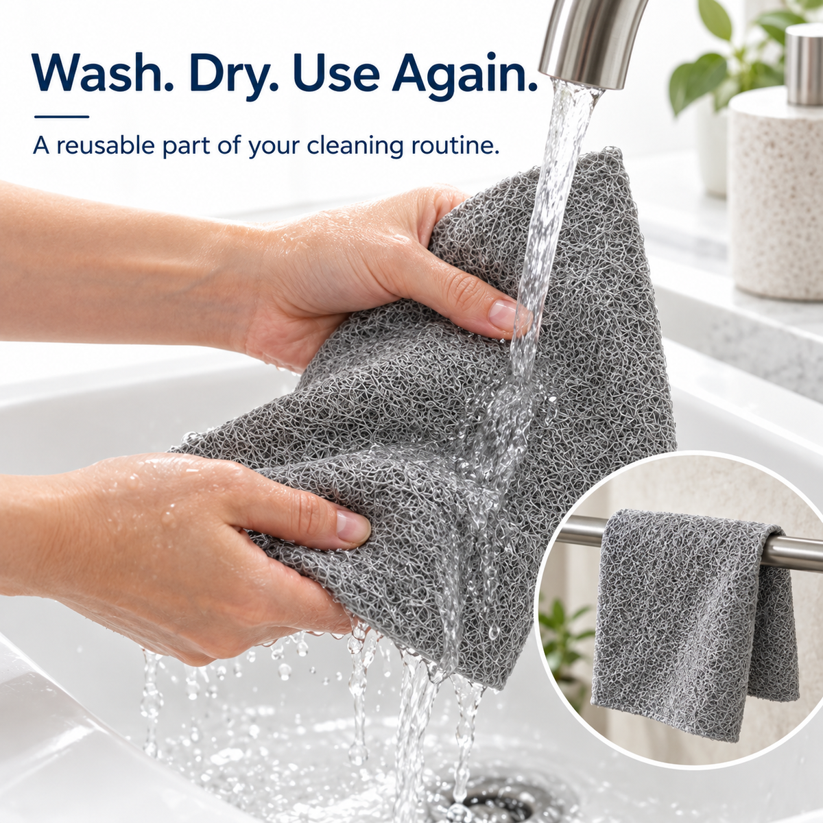 🧻 Reusable Cleaning Cloth ✨ Clean Surfaces, Clear Views