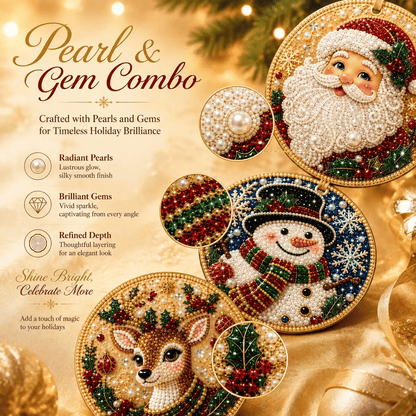 🔥Only $19.99 Last Day Promotion!🎄Christmas DIY Diamond Painting Ornaments Kit (6 PCS)🎅