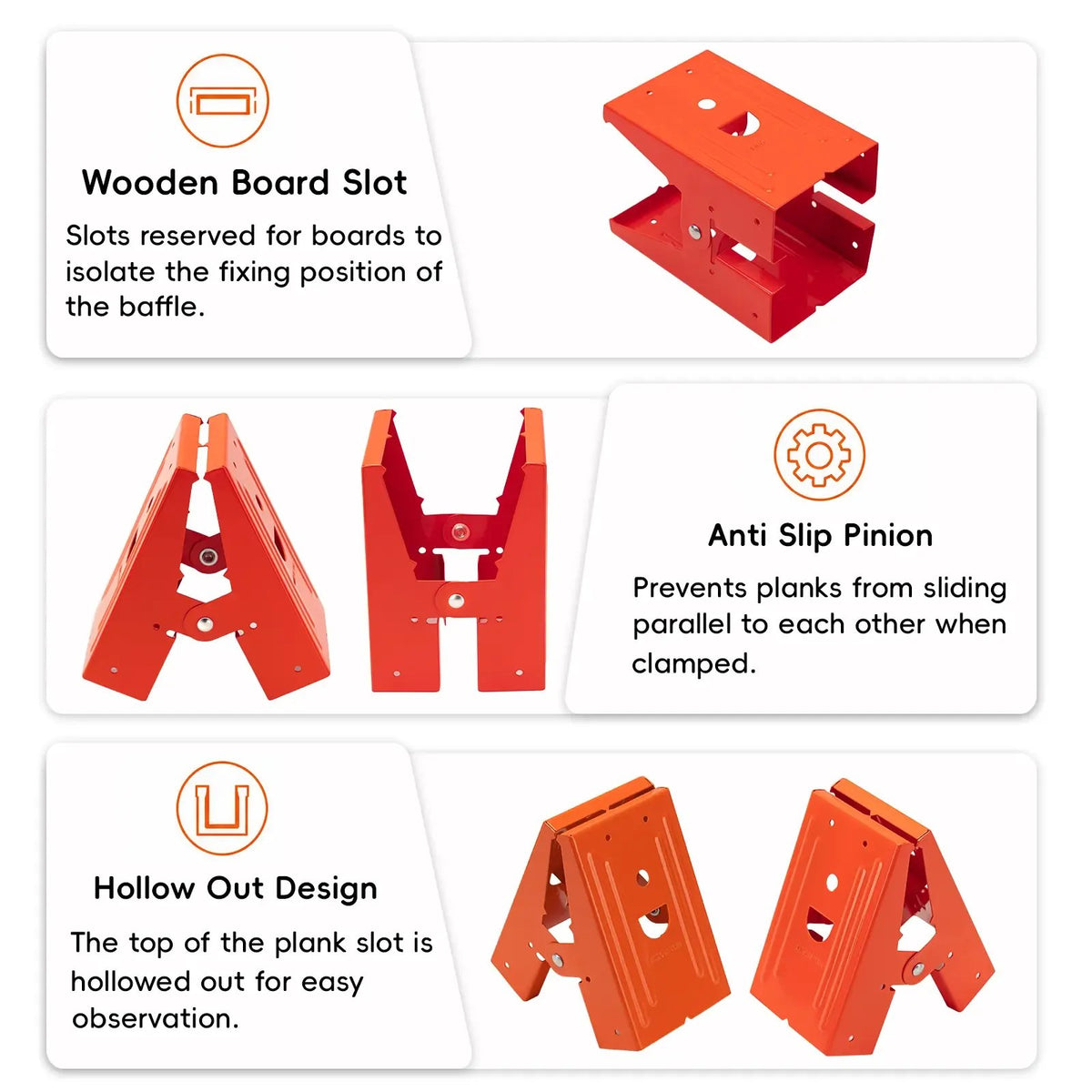 Heavy duty sawhorse bracket features