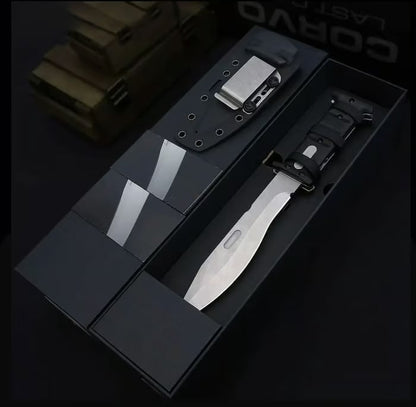 D2 Button Lock Folding Knife