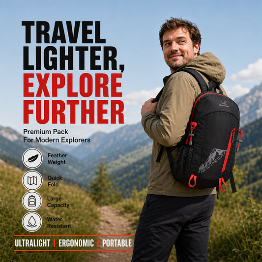 🎒 Ultralight Foldable Travel Backpack – 20–35L Water-Resistant Daypack