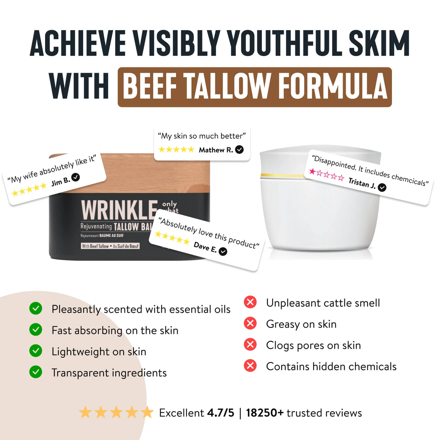 Wrinkle Defense Tallow Balm-td