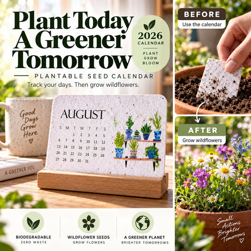 ✨Early Holiday Sale 45% OFF🌱Eco-Friendly Plantable “Timeless” Seed Calendar 2027