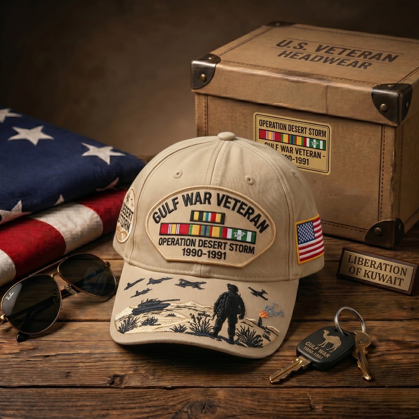 🇺🇸 Last Day Promo: 49% OFF 🎖️ - Gulf War Veteran Tribute Cap