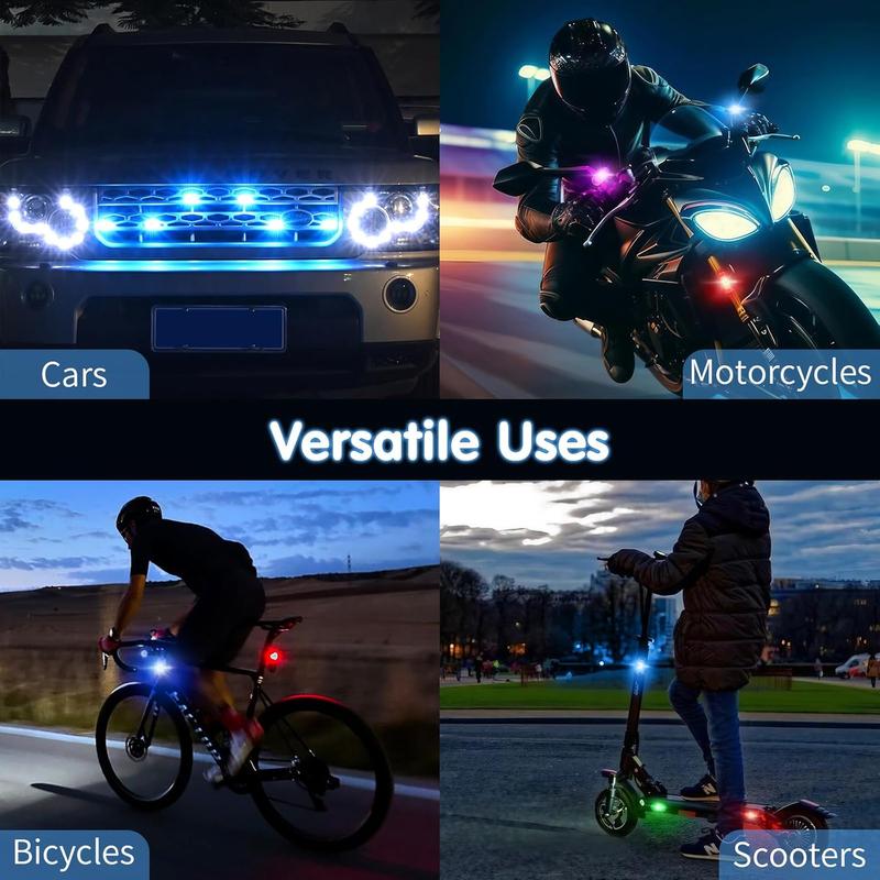 🚨 RGB LED Strobe Warning Light with Wireless Remote