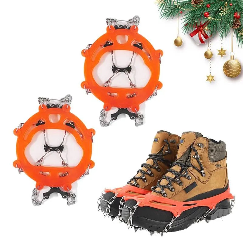 Lightweight Crampons Anti-Slip Traction Snow Grips  Ice Cleats for Shoes and Boots