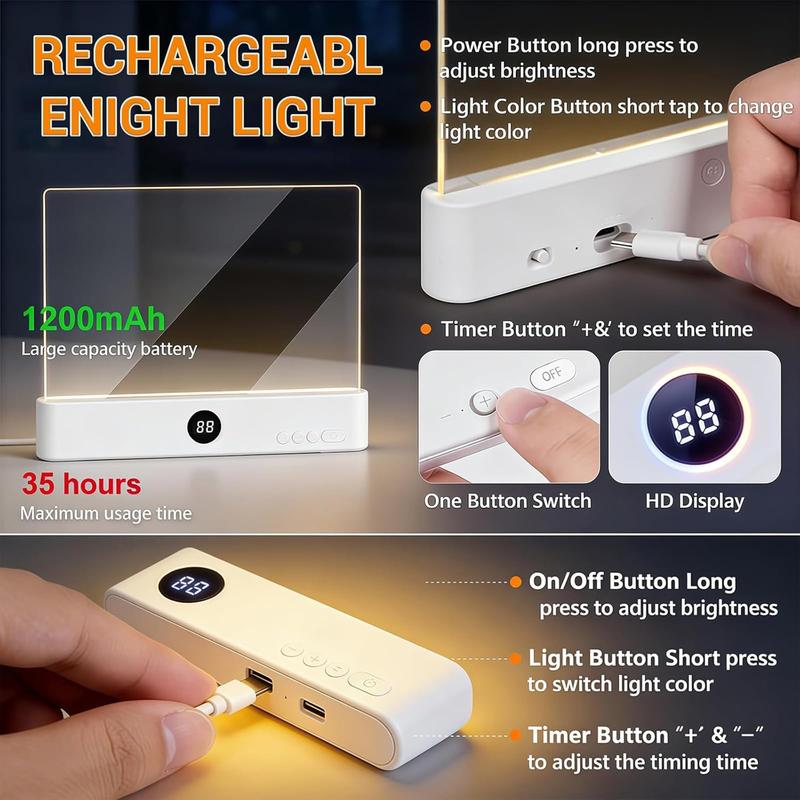 ✨ Smart Wireless Book Light with Timer & Ultra-Thin Design