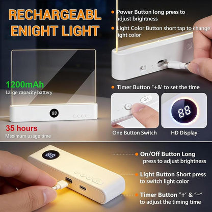 ✨ Smart Wireless Book Light with Timer & Ultra-Thin Design